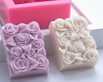 Rose Flower Silicone Mold: Handmade Soap, Candy, Chocolate