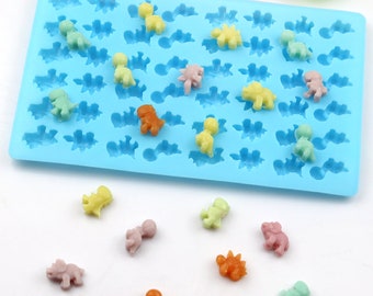 Tiny Dinosaurs Silicone Candy Mold-Craft Mold-Tiny Chocolate Mold