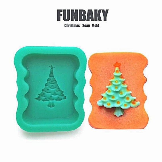 1 Cavity 3D Christmas Tree Silicone Soap Mold Soap Mold Silicone