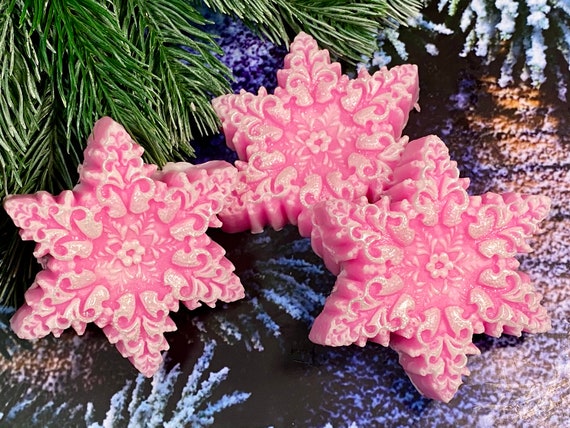 Snowflake Candy Cocoa Bomb Mold Christmas 3 Cavities 1 3D Design