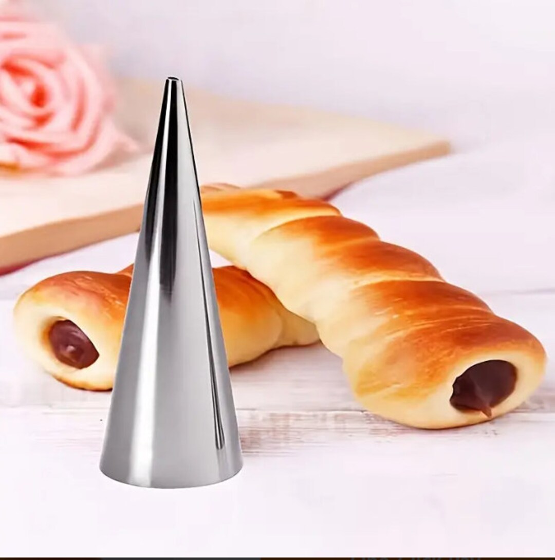1 Set Stainless Steel Cream Horn Molds Set Filled Dessert Pastry Cone Metal Form