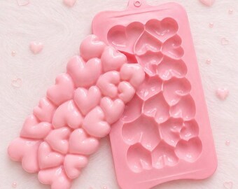 Heart Embossing Silicone Mold: Chocolate Bar, Cake, Pudding