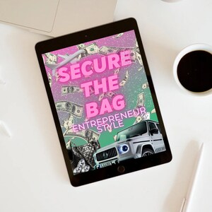 Secure The Bag Digital Planner CEO Business Boss Babe Notebook Planner Journal