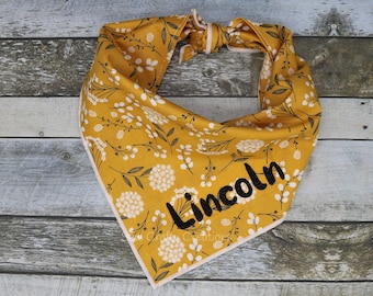 Personalized Hydrangea Dog Bandana