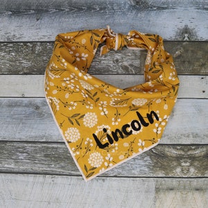 Personalized Hydrangea Dog Bandana