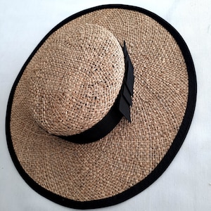 Hand Crafted Straw Boater Hat