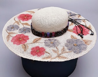 Hand Painted Festival Sun Hat