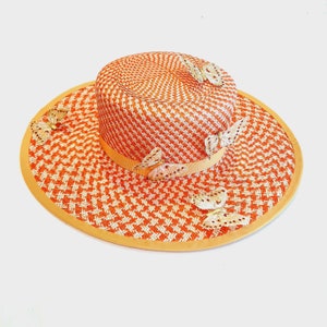 Hand Crafted Straw Fedora Hat
