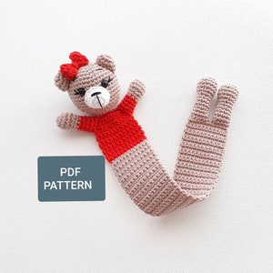 Crochet Pattern PDF / Bear Bookmark Pattern / Bear Bookmark / For Book Lovers / Amigurumi Bear Pattern / Instant PDF Download