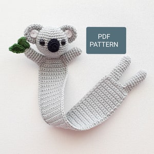 Crochet Koala Bookmark Pattern: Easy Beginner PDF (English), Amigurumi Koala Bookmark Pattern, Instant Download Pdf Tutorial, Only ENGLISH,