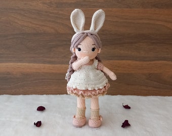 Crochet Rosie Doll, Crochet Doll, Crochet Amigurumi Doll, Handmade Doll, Birthday Gift For Her, Knitted Doll, Amigurumi Toy