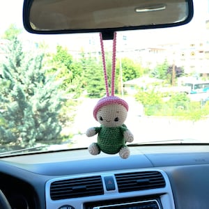 Crochet Car Accessories, Crochet turtle car mirror hanging accessories, Turtle Car Hanging, For Car Gift, Crochet Turtle Car Charm