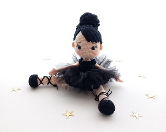 Poupée ballerine au crochet, poupée ballerine Amigurumi, poupée ballerine faite main, meilleur cadeau, cadeau d'anniversaire pour enfant, cadeau ballerine pour fille