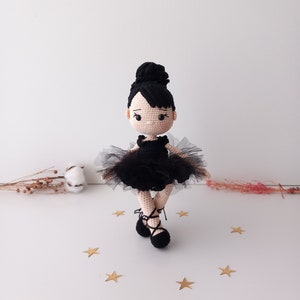 Crochet Ballerina Doll: Handmade Amigurumi Cotton Yarn