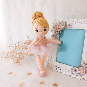 Amigurumi Ballerina Doll, Crochet Ballerina Doll, Christmas Gift For Her, Knitted Ballerina Doll, Handmade Ballerina Doll, Birthday Gift