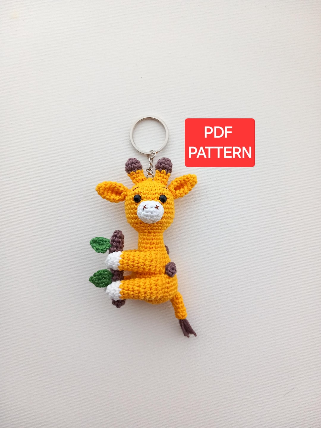 Crochet Giraffe Keychain Pattern: Amigurumi PDF (digital Download) - Etsy