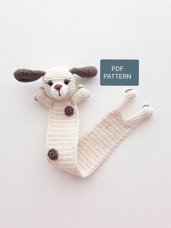 Crochet Dog Bookmark Pattern: Easy Beginner PDF (English)