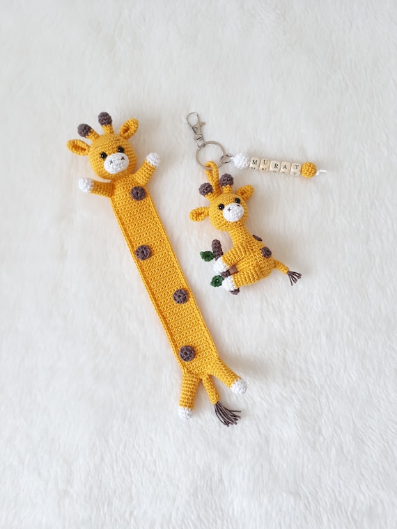 Crochet Giraffe Bookmark Giraffe Bookmark Animal Giraffe - Etsy