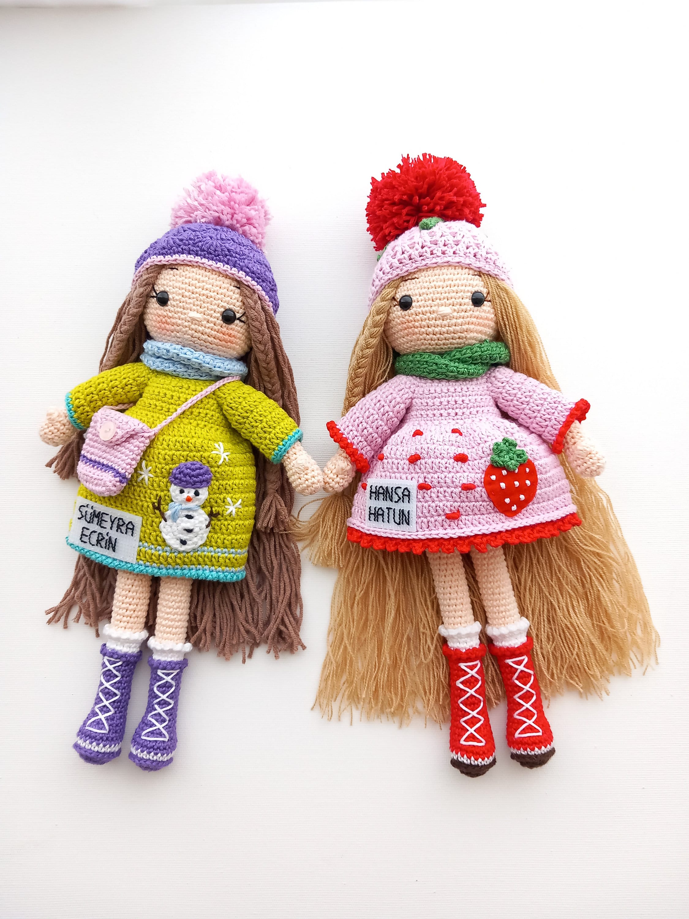 Miniature Wednesday and Enid Crochet Kit, Amigurumi Kit, Miniature Doll Kit  