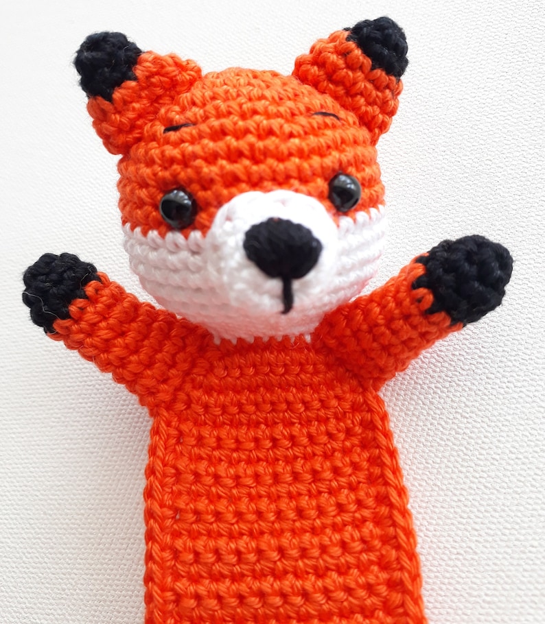 Modèle de crochet PDF / Modèle de marque-page Fox / Modèle de marque-page Panda / Modèle de marque-page girafe / Modèle de marque-page Koala / Téléchargement PDF instantané image 6