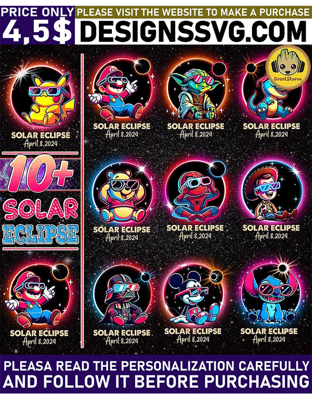 10 BEST Cartoon Total Solar Eclipse Png Bundle, Twice in A Lifetime ...