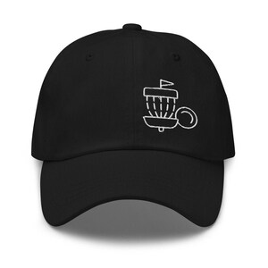 Frisbee Golf Embroidered Baseball Dad Hat,Frisbee Golf Silhouette Baseball Cap,Lifestyle Golf Gift For Him,Dad and Grandpa,Golf Dad Hat