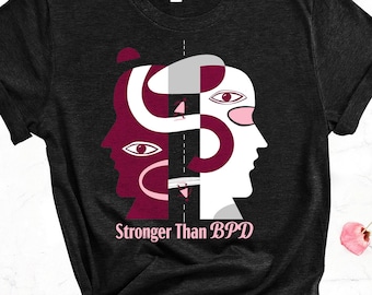 Stärker als BPD Unisex T-Shirt: Bewusstsein für psychische Gesundheit