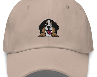 Embroidered Bernese Mountain Dog Baseball Cap: Pet Lover Gift