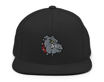 Bulldog Embroidered Hat, Fitted Snapback, Trucker, Bulldog Lover Gift, Bulldog Owner Hat, Handmade Cap Adjustable Cap Gift - Multiple Colors