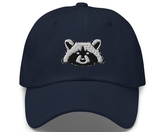 Gestickte Waschbär Papa Hut: Wildtier Cap