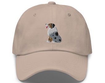 Cappello da pastore australiano ricamato: berretto regalo per mamma australiana