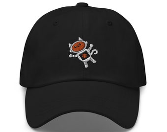Space Cat Embroidery Baseball Dad Hat, Cute Space Cat Cap, Funny Space Cat Gifts,Kitty Lovers Gifts Space Gift Design Idea- Multiple Colors