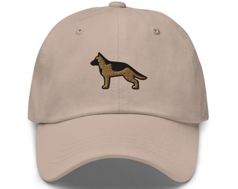 Gorra bordada de pastor alemán para papá: regalo para amantes de los perros