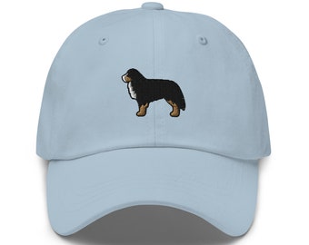 Bernese Mountain Dog Hat, Berner Hat, BMD Dog Cap, Dog Embroidered Baseball Hat, Dog Mom Dad Hat, Gift for Dog Lovers Cap - Multiple Colors