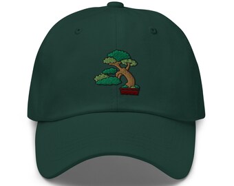 Embroidered Bonsai Tree Dad Hat - Unisex Baseball Cap