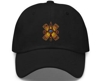 Embroidered Mayan Symbol Hat: Unisex Dad Cap