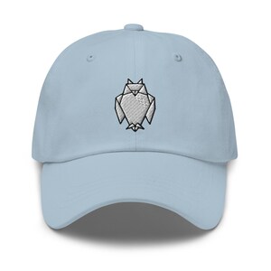 Origami Owl Dad Hat, Cute Gift for Owl Lovers Hat, Embroidered Unisex Hat Handmade Dad Cap, Adjustable Baseball Caps Gifts - Multiple Colors