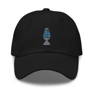 Groovy Old School Hippie Lava Lamp Dad Hat, Funny Gift Handmade Embroidered Unisex Hat, Adjustable Baseball Dad Cap Gifts - Multiple Colors