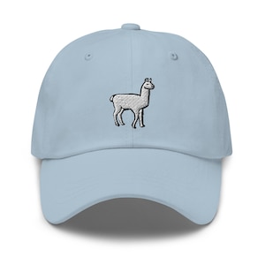 Llama Dad Hat, Llama Lovers Gifts Cap, Animal Hat, Embroidered Unisex Hat, Handmade Dad Cap, Adjustable Baseball Cap Gift - Multiple Colors