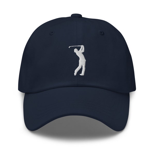 Golf hat, embroidered dad hat, golf gift for men, classic dad hat, golf player cap, Golfer print gift, gift for dad husband, Golf Clubs Hats