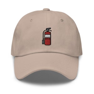 Fire Extinguisher Dad Hat, Funny Gift Dad Cap, Embroidered Unisex Hat, Handmade Dad Cap, Adjustable Baseball Cap Gift - Multiple Colors