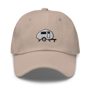 Embroidered Teardrop Trailer Dad Hat: Unisex Camper Cap