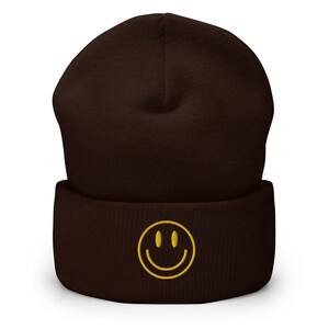 Smiley Face Embroidered Beanie Smiley Face Embroidered Beanie