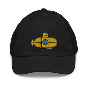 Embroidered Submarine Hat: Unisex Cotton Twill Baseball Cap