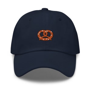 Embroidered Pretzel Dad Hat: Unisex Cotton Twill Cap