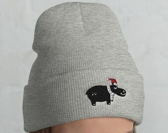 Lovely Hippo Knitted Beanies Hat Winter Wool Skull Cap Lovely Hippo Knitted Beanies Hat Winter Wool Skull Cap