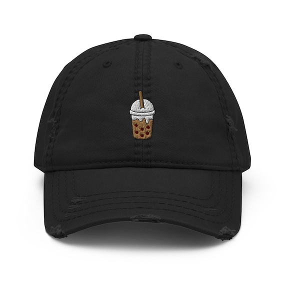 帽子 can i get some more milk tea? cap Boba Milk Tea Drink Embroidered Hat, Boba Lover Gift, Kawaii