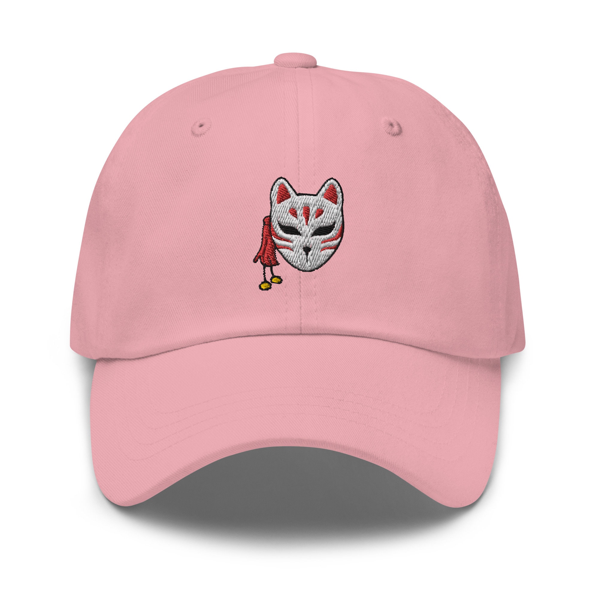 Japanese Kitsune Fox Mask Dad Hat: Anime Embroidered Cap - Etsy Israel
