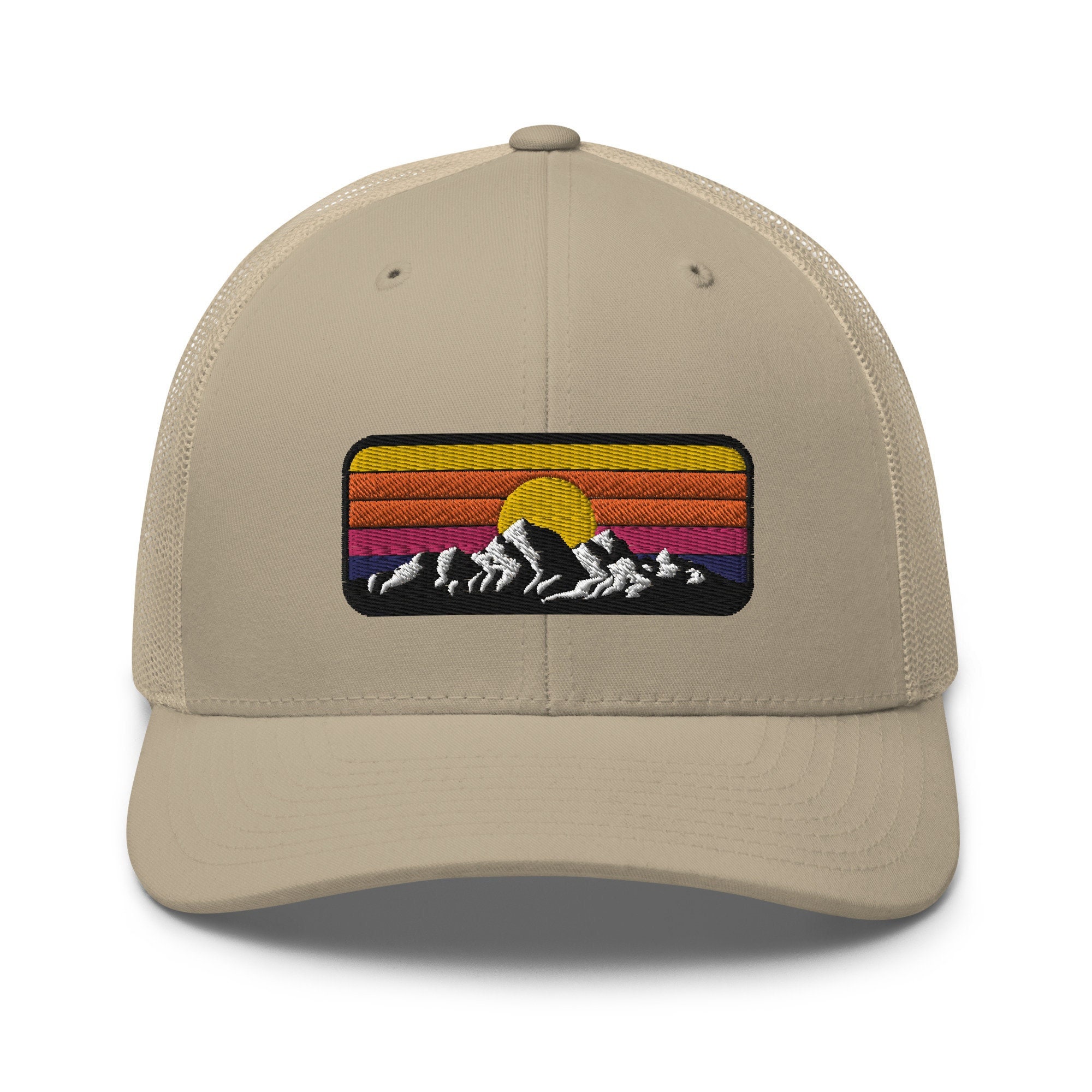 Unisex Snapback Trucker Hat, Sunset Fader Style, Outdoor Cap SUNSET CACTUS TRUCKER - Snapback – The Ampal Creative main image 3