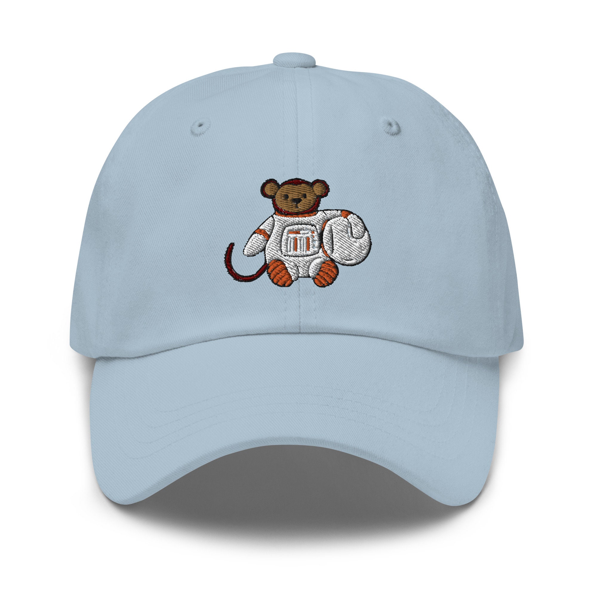 Space Monkey Embroidery Dad Hat, Cute Monkey Astronaute Cap  display picture 1